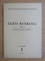 Gazeta Matematica, Seria A, anul LXXVII, nr. 1, ianuarie 1972