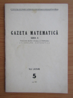 Gazeta Matematica, Seria A, anul LXXVIII, nr. 5, mai 1973