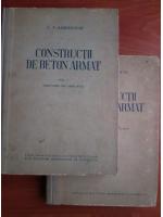 C. V. Sahnovschi - Constructii de beton armat (2 volume)