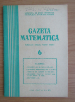 Gazeta matematica, anul LXXXIV, nr. 6, 1979