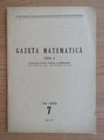Gazeta Matematica, Seria A, anul LXXVI, nr. 7, iulie 1971
