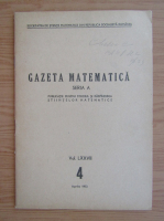 Gazeta Matematica, Seria A, anul LXXVII, nr. 4, aprilie 1972