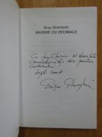 Grisa Gherghei - Maxime cu zecimale (cu autograful autorului)