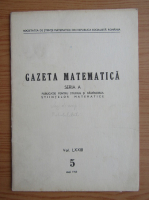 Gazeta Matematica, Seria A, anul LXXIII, nr. 5, iulie 1968