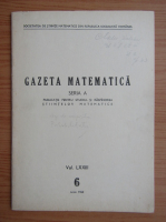 Gazeta Matematica, Seria A, anul LXXIII, nr. 6, iunie 1968