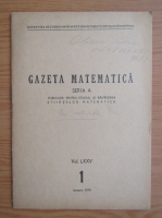 Gazeta Matematica, Seria A, anul LXXV, nr. 1, ianuarie 1970