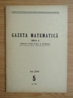 Gazeta Matematica, Seria A, anul LXXV, nr. 5, mai 1970