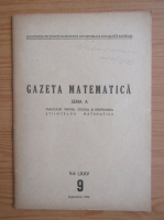 Gazeta Matematica, Seria A, anul LXXV, nr. 9, septembrie 1970