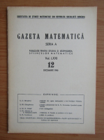 Gazeta Matematica, Seria A, vol. LXXI, nr. 12, decembrie 1966