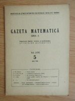 Gazeta Matematica, Seria A, vol. LXXI, nr. 5, mai 1966