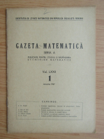 Gazeta Matematica, Seria A, vol. LXXII, nr. 1, ianuarie 1967