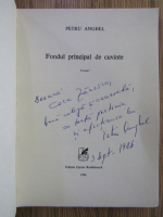 Petru Anghel - Fondul principal de cuvinte (cu autograful autorului)