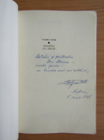 Valeriu Matei - Moartea lui Zenon (cu autograful autorului)