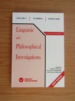 Linguistic and philosophical investigations, volumul 5, nr. 2, 2006