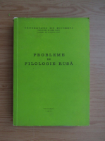 Probleme de filologie rusa