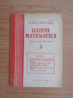 Gazeta Matematica, anul LXXXV, nr. 3, 1980