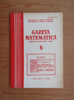 Gazeta Matematica, anul LXXXV, nr. 5, 1980