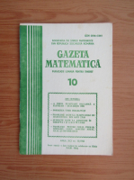 Anticariat: Gazeta Matematica, anul XCI, nr. 10, 1986