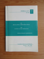 On regulation labour relations for United Arab Emirates