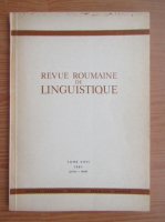 Revue Roumaine de linguistique, tome XXVI, nr. 4