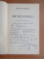 Stefan Popescu - Michelangelo (cu autograful autorului)