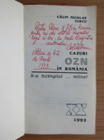 Calin N. Turcu - Cazuri OZN in Romania (cu autograful autorului)