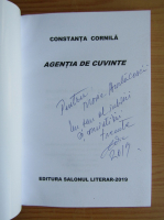Constanta Cornila - Agentia de cuvinte (cu autograful autoarei)