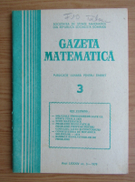 Gazeta Matematica, anul LXXXIV, nr. 3, 1979