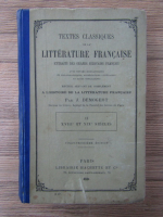 Anticariat: J. Demogeot - Textes classiques de la litterature francaise (volumul 2, 1909)