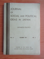 Journal of social and politica ideas in Japan (volumul 2)