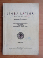 Limba latina. Manual pentru clasa a IV-a