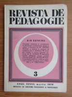 Revista de pedagogie, anul XXVIII, nr. 3, martie 1979