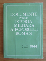 Al. Gh. Savu - Documente privind istoria militara a poporului roman, 7 septembrie-25 octombrie 1944