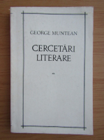 Anticariat: George Muntean - Cercetari literare