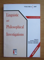 Linguistic and philosophical investigations (volumul 6)