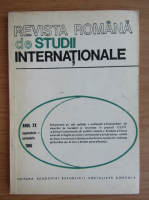 Revista Romana de Studii Internationale, anul XX, septembrie-octombrie 1986