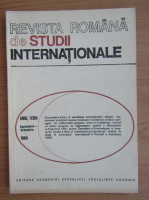 Revista Romana de Studii Internationale, anul XXIII, septembrie-octombrie 1989