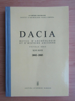 Dacia. Revue d'archeologie et d'histoire ancienne (volumele 46-47)