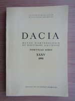 Dacia. Revue d'archeologie et d'histoire ancienne (volumul 35)