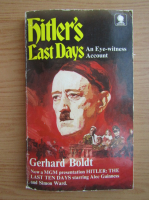 Gerhard Boldt - Hitler's last days