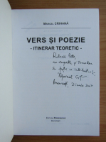 Marcel Crihana - Vers si poezie. Itinerar teoretic (cu autograful autorului)