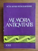 Anticariat: Memoria antiqvitatis (volumul 22)