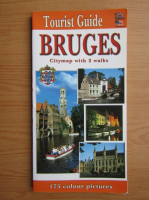 Bruges. Citymap with 2 walks. Tourist guide