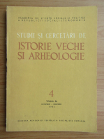 Studii si cercetari de istorie veche si arheologie, tomul 34, nr. 4, octombrie-decembrie 1983