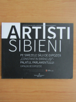 Artisti sibieni pe simezele salii de expozitii Constantin Brancusi, Palatul Parlamentului