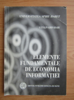 Catalin Ghinararu - Elemente fundamentale de economia informatiei