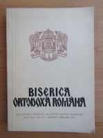 Revista Biserica Ortodoxa Romana, anul XCII, nr. 1-2, ianuarie-februarie 1974