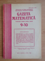 Revista Gazeta Matematica, anul LXXXVII, nr. 9-10, 1982
