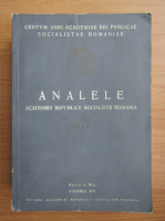 Analele Academiei Republicii Socialiste Romania, seria a IV-a, volumul 16, 1967