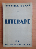 Aristide Blank - Literare (volumul 2, 1932)
